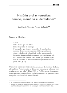 DELGADO, Lucilia – História oral e narrativa
