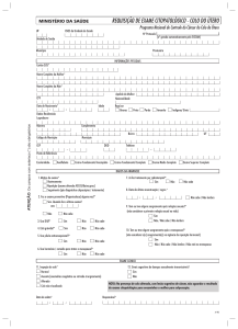 Formulario para Requisicoes de Exames - Citopatologico Colo do Utero