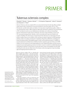Henske 2016 Tuberous sclerosis