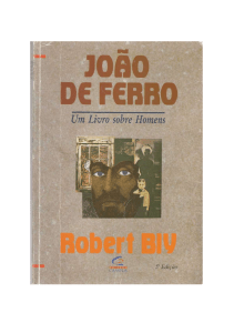 BLY, Robert,  João De Ferro - Um Livro Sobre  Homens
