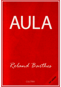 BARTHES Roland - Aula