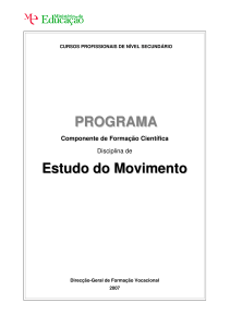 CP Programa Estudo Movimento