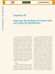 Capítulo III. Aspectos de evolução do smart grid nas redes de distribuição. Distribuição de energia. Histórico