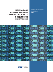 manual para classificacao de cursos cine brasil 2018