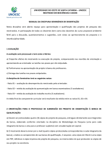 MANUAL DA DISCIPLINA SEMINÁRIOS DE DISSERTAÇÃO atualizado 20-02-2019