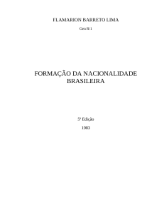FORMAÇÄO DA NACIONALIDADE BRASILEIRA FLAMARION BARRETO LIMA pdf