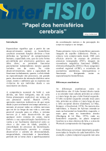 FUNÇÃO DOS HEMISFÉRIOS CEREBRAIS - ARTIGO INTERFISIO 