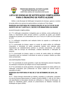 Lista de notificação CGVS Municipio POA
