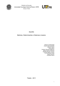 Apostila Matrizes-Determinantes-Sistemas Lineares