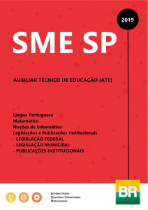 Apostila SME SP ATE 2019
