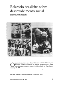 Relatório desenvolvimento social 1995