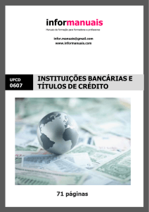 Manual Instituições Bancárias