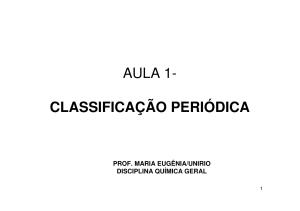 AULA 1- CLASSIF PERIODICA