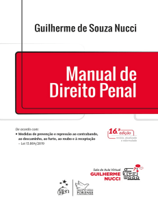 2020 - Manual de direito penal - Guilherme de Souza Nucci. – 16. ed