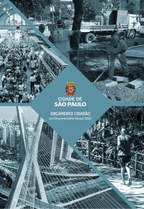 Orçamento Cidadão na Cidade de São Paulo - LOA 2020
