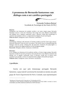 A promessa de Bernardo Santareno: um diálogo com o ser católico português*