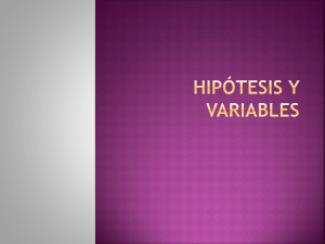 HIPÓTESIS Y VARIABLES (1)