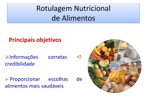 Rotulagem Nutricional de Alimentos