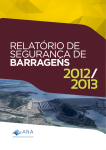 Relatório Segurança Barragens 2012/2013