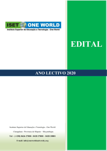 Edital ISET - 2020