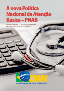 A nova Politica Nacional de Atenção Básica - PNAB - Portaria 2.436 2017