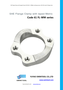 SAE code 61 FLANGE CLAMPS with metric tapped hole FL-WM series