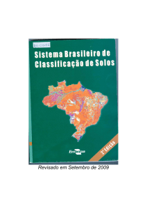 Sistema Brasileiro de Classificação dos Solos 2009