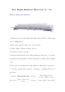 MD-flat embroidery machine