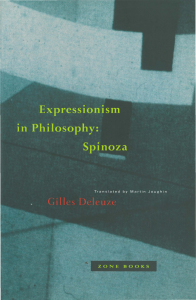 Deleuze Gilles Expressionism in Philosophy Spinoza