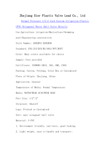 Plastic Valve--xiervalve.com