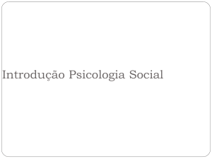 Introdução à Psicologia Social