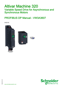ATV320 PROFIBUS DP Manual EN NVE41310 01