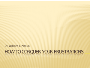 How to Conquer Your Frustrations