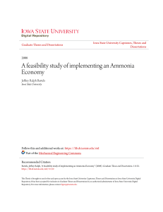 A feasibility study of implementing an Ammonia Economy
