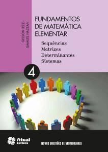 Fundamentos de Matemática Elementar - Vol. 4 - Sequências, matrizes, determiantes e sistemas