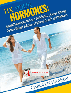 Carolyn Hansen Fix Your Hormones&trade; eBook PDF