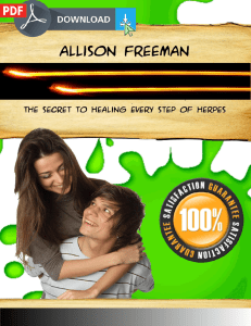 One Minute Herpes Cure PDF EBook by Allison Freeman - SPECIAL REPORT