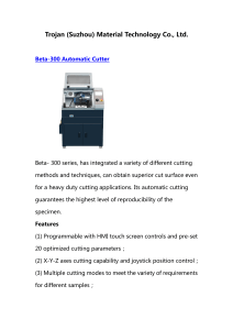 Beta-300 Automatic Cutter