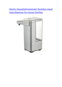 Electric Household Automatic Touchless Liquid Soap Dispenser For Leisure Facilities