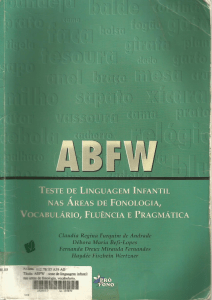 Livro - ABFW - Teste de Linguagem Infantil-1