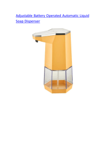 Adjustable Battery Operated Automatic Liquid Soap Dispenser