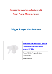 Trigger Sprayer & Foam Pump 