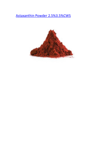 Astaxanthin Powder 2.5%3.5%CWS