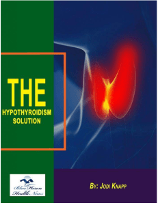 Jodi Knapp, The Hypothyroidism Solution™ PDF eBook