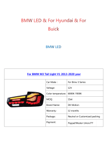 BMW LED  & For Hyundai & For Buick