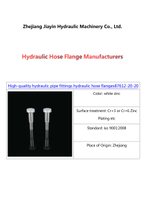 Hydraulic Hose Flange