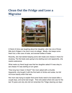 Clean Out the Fridge and Lose a Migraine
