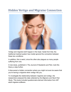 Hidden Vertigo and Migraine Connection