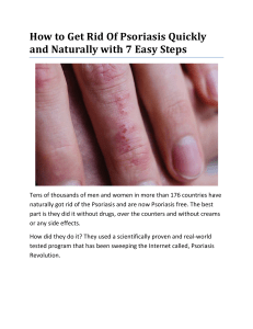 How to Get Rid Of Psoriasis Quickly and Naturally with 7 Easy Steps