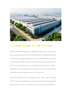 Taizhou Dunhai Mould Factory.